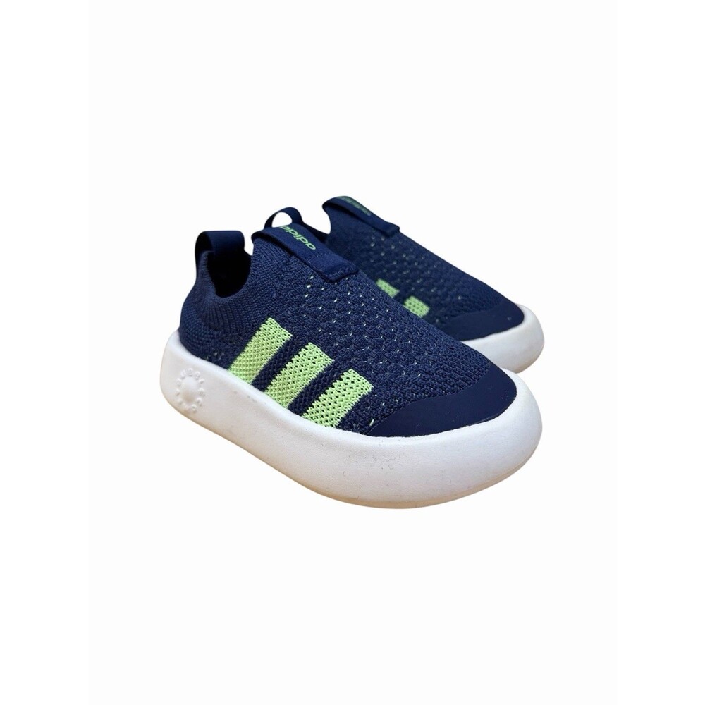 Adidas Bubble Comfy Toddlers Kids Shoes Sz 6 K Blue Comfort Slip On Sneakers